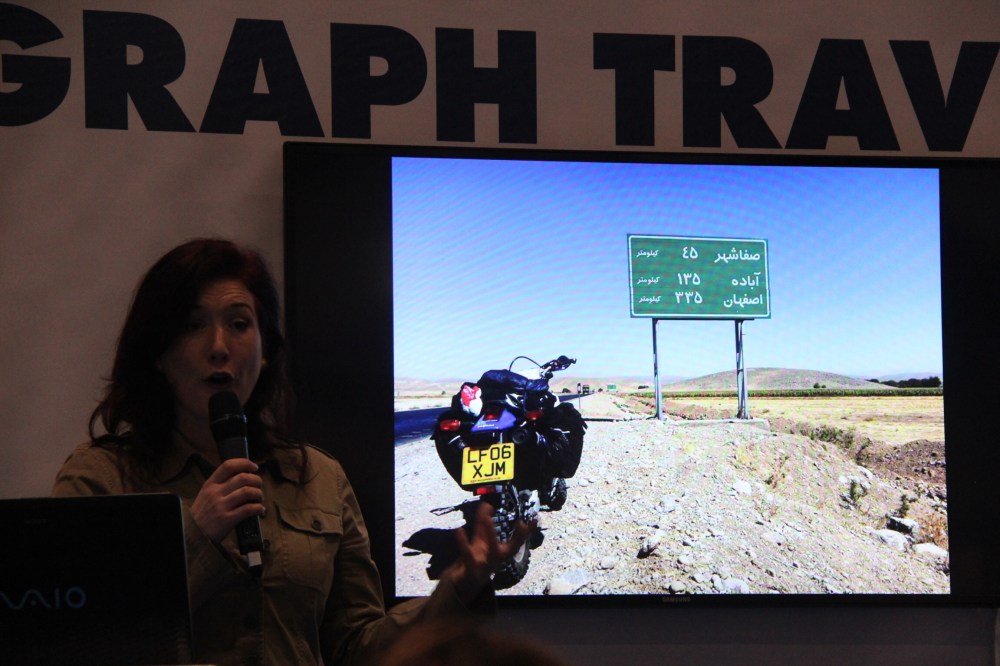 Lois Pryce and 'Helmet and a Hijab'