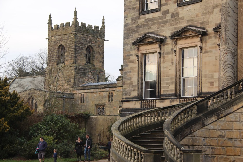 South face and adjacent All Saints' Church