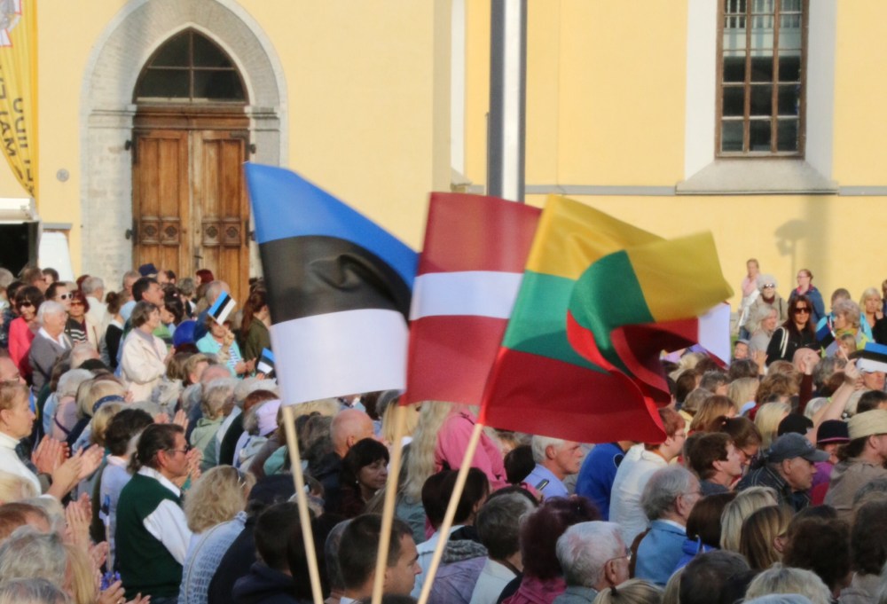 Flag waving celebrations