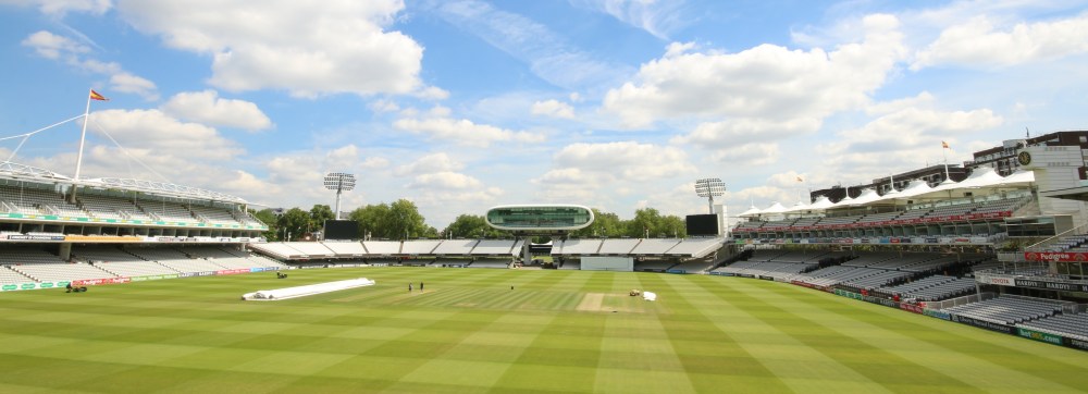 The view from the 'home' changing room balcony